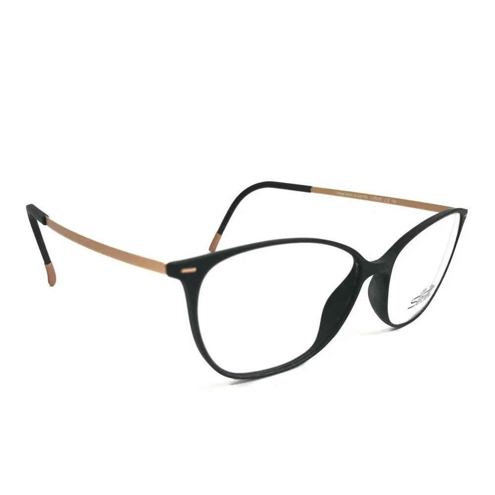 Silhouette Eyeglasses Frames SPX 1590 75 9030 Urban Lite Rose Gold Blk 52-15-140